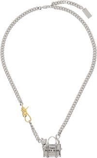 Marc Jacobs Silver Cats Out Of The Bag Necklace