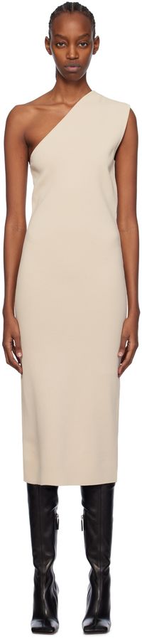 Gauge81 Beige Arriba Midi Dress
