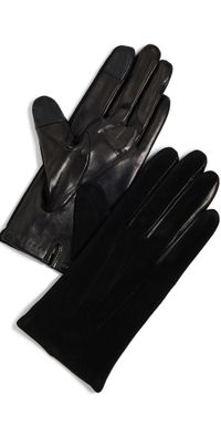 Carolina Amato Touch Tech Classic Gloves Black S