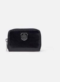 The Kooples - Porte monnaie blason en cuir - Taille Unique - Noir
