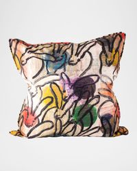 Bunnies & Orbs Decorative Pillow