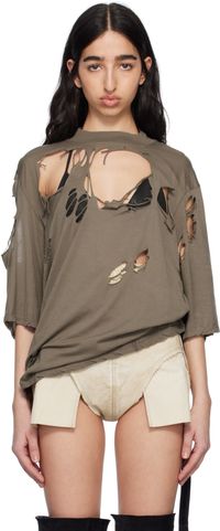 Rick Owens DRKSHDW Gray Hollywood Walrus T-shirt