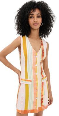 Hunter Bell Suni Dress Abstract Stripe 8