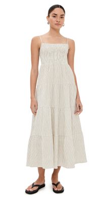 Z Supply Balos Striped Dress Natural L