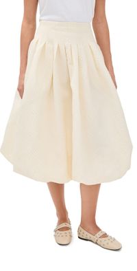 Sea Fayetta Embossed Bubble Skirt Cream XS
