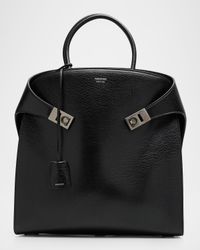 Men's Hug Tote Bag in Washed Calfskin