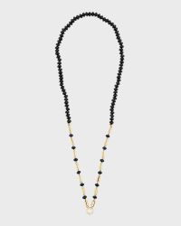 Yellow Gold Black Onyx Necklace