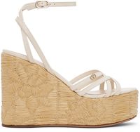 Valentino Garavani Off-White Raflower Heeled Sandals