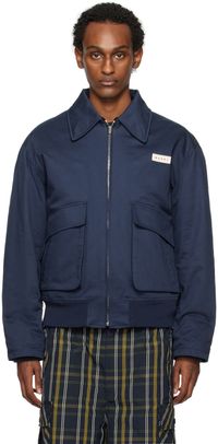 Marni Blouson isolé bleu marine