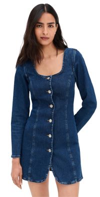 ALIGNE Pax Denim Dress Mid Blue 2