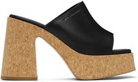 Stella McCartney Black Skyla Platform Heeled Sandals