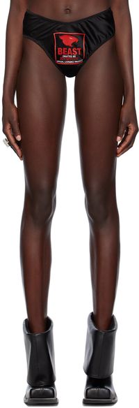Liza Keane SSENSE Exclusive Black Beast Briefs