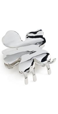 Lele Sadoughi Lily Claw Clip Silver One Size