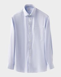 Men's Classic-Fit Twill Sport Shirt