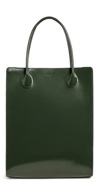 LIÉ STUDIO The Jane Handbag Olive Green Patent Leather One Size