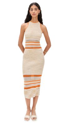 Ramy Brook Sahara Dress Sandstone/Mango Space Dye XS