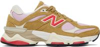 New Balance Tan & Pink 9060 Sneakers