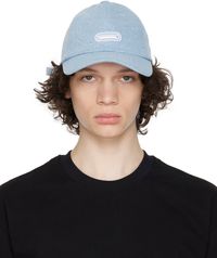 Solid Homme Blue Embroidered Cap