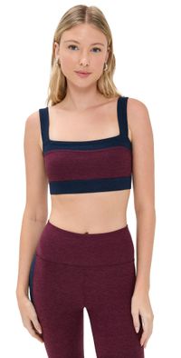Beyond Yoga Spacedye Horizon Colorblock Bra Midnight Burgundy/Nocturnal L