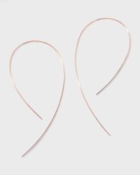 Yellow Gold Hooked On Hoop Earrings