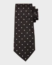 Men's Dotted Satin Tie