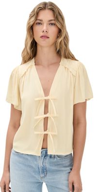 Ramy Brook Selene Top Butter L