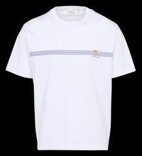 Pepe Jeans - Tee-shirt droit en coton imprimé - Taille XL - Blanc
