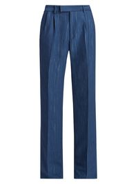 Men's Double Pleat Trousers - Key Largo - Size 40