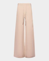 Merino Knit Wide-Leg Trousers