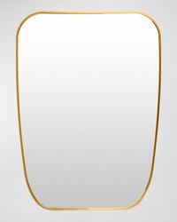 Aranya 32" Shield Wall Mirror, Gold