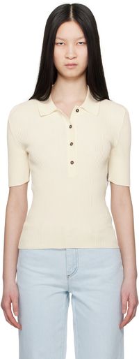 A.P.C. Polo Danae blanc cassé
