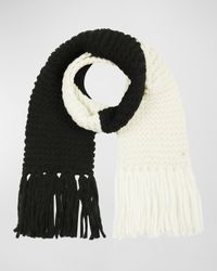two-tone wool scarf