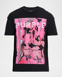 Men's Displaced Logo Cotton T-Shirt