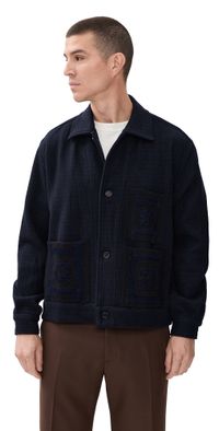 Kardo Bodhi Wool Crochet Jacket Navy L