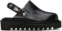 Toga Pulla SSENSE Exclusive Black Back Strap Mule Loafers