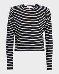 The Knit Stripe Long-Sleeve Top
