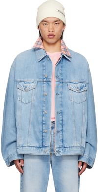 Acne Studios Blouson décontracté bleu en denim