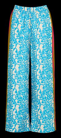 Bella Jones - Pantalon large imprimé - Taille 3 - Bleu