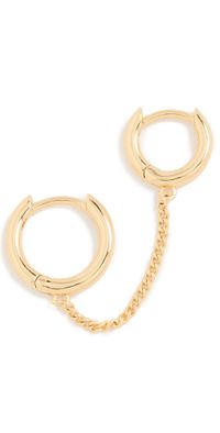 Gorjana Lou Double Huggie Gold One Size
