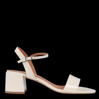 Jonak - Sandales à talon en cuir verni - Taille 42 - Blanc