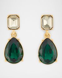 Single Drop Crystal Earrings