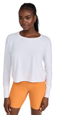 Beyond Yoga Featherweight Daydreamer Pullover Cloud White 2XL