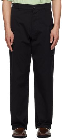 Marni Black Big Confetti Cotton Jacquard Trousers