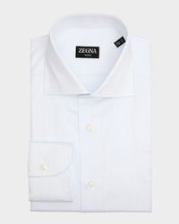 Men's Tonal Stripe Trofeo Cotton Dress Shirt