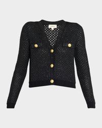 Blanca Sequined Cropped Cardigan