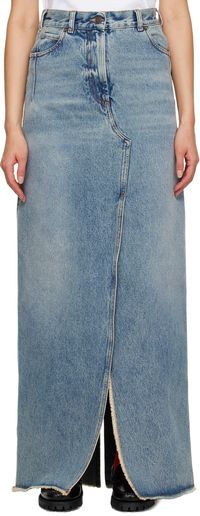 DARKPARK Blue Emma Denim Maxi Skirt