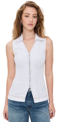 ALIGNE Whim Denim Top White 8