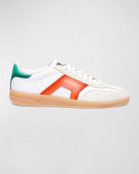 DBA Mixed Leather Low-Top Sneakers