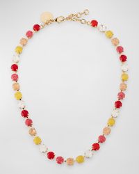 Miki Crystal Goldtone Necklace