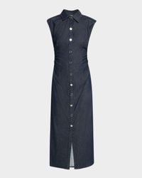 AIRFLEX Leah Button-Front Midi Dress